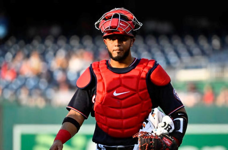 Washington Nationals catcher Keibert Ruiz was pulled from the game against the St. Louis Cardinals and transferred to a hospital with a nasty injury.